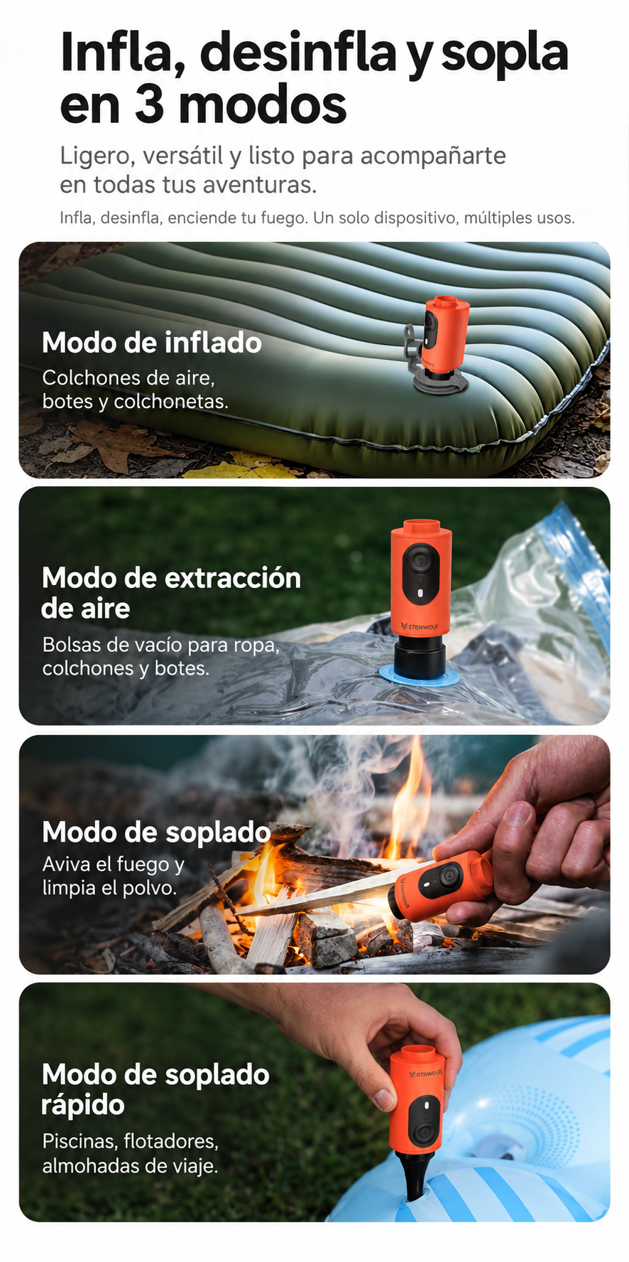 Bomba de aire portátil